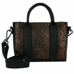 Cowboysbag Mini Bags|Henkeltaschen<Glam Newburgh Mini Bag Handtasche Leder 18.5 cm croco bronze - black