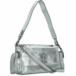 Cowboysbag Schultertaschen<Hawley Glam Schultertasche Leder 25 cm silver