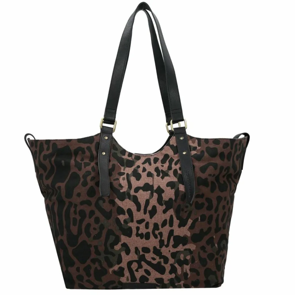 Cowboysbag Shopper|Schultertaschen<Leopard chic Harrison Shopper Tasche 55 cm lazy leopard- black