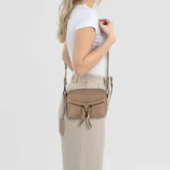 Clearance Cowboysbag Miami Umhängetasche Leder 20 cm mocca