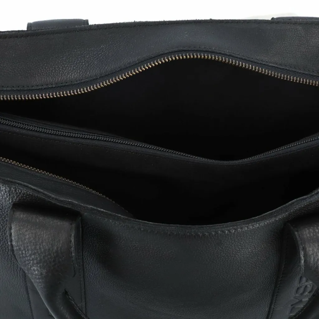 Cowboysbag Schultertaschen<Oily Cow Schultertasche Leder 37 cm black