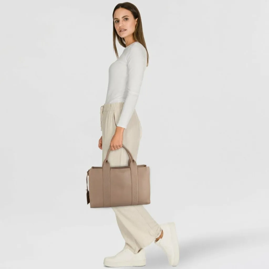 Cowboysbag Schultertaschen<Oily Cow Schultertasche Leder 37 cm mocca