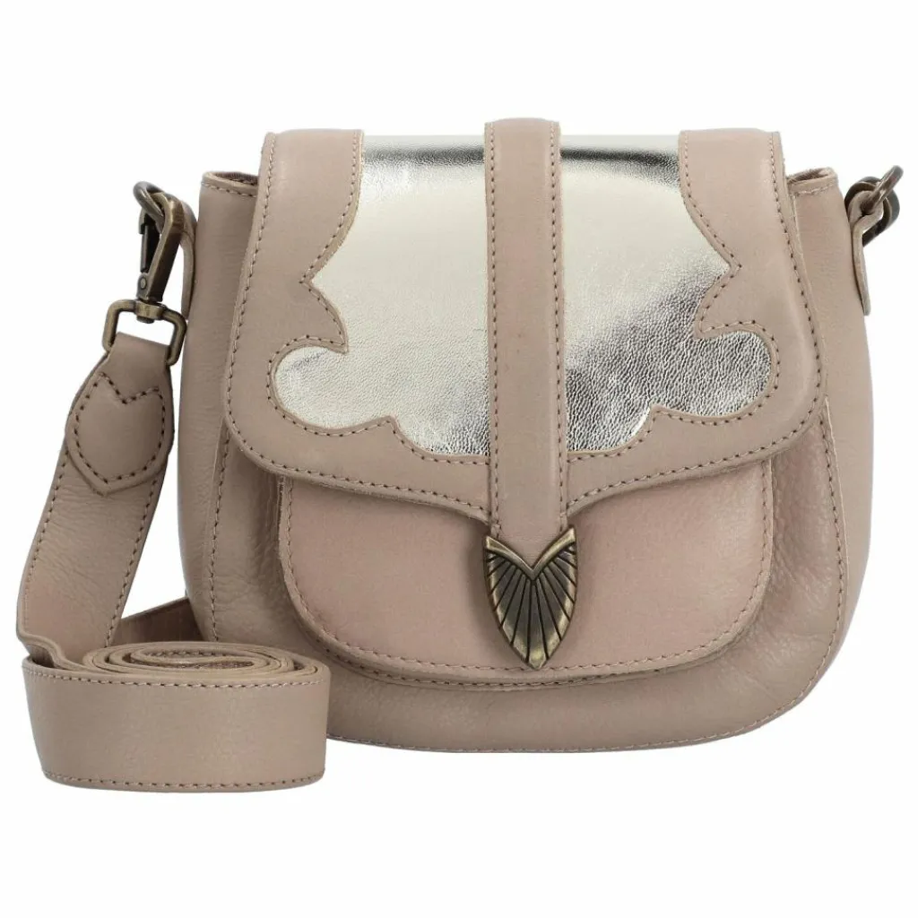 Hot Cowboysbag Oily Cow Umhängetasche Leder 18 cm gold