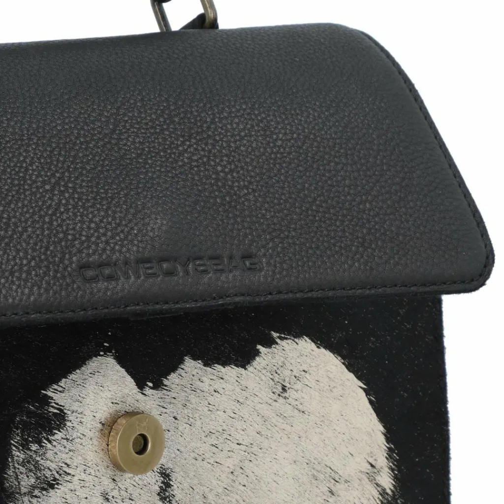 Cowboysbag Henkeltaschen<Seattle Handtasche Leder 25 cm black-gold hair on