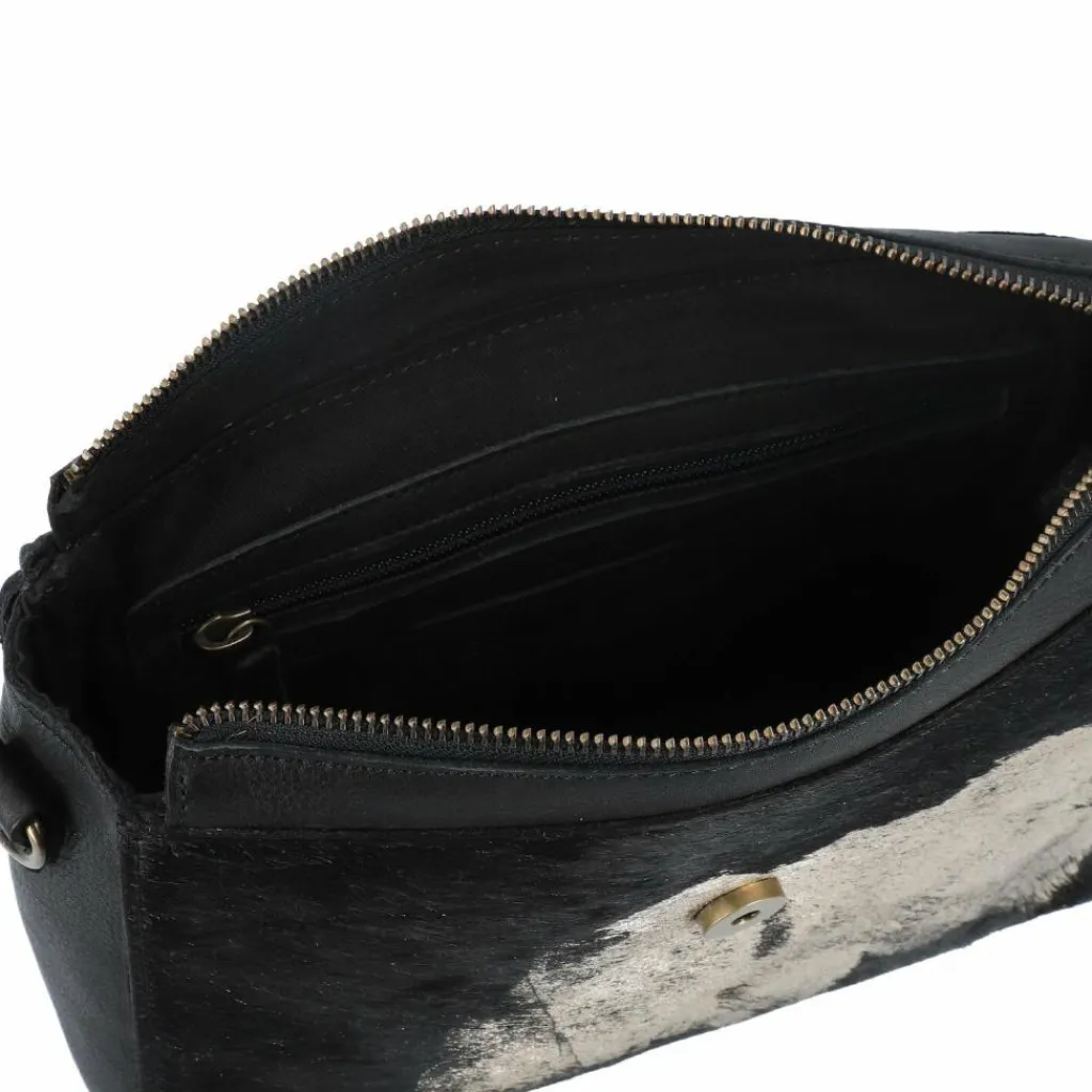 Cowboysbag Henkeltaschen<Seattle Handtasche Leder 25 cm black-gold hair on