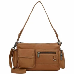 Cowboysbag Schultertaschen<Susanville Schultertasche Leder 25 cm fawn