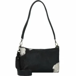 Cowboysbag Schultertaschen<Westerville Schultertasche Leder 23 cm black-gold hair on