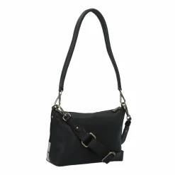 Cowboysbag Schultertaschen<Westerville Schultertasche Leder 23 cm black-gold hair on