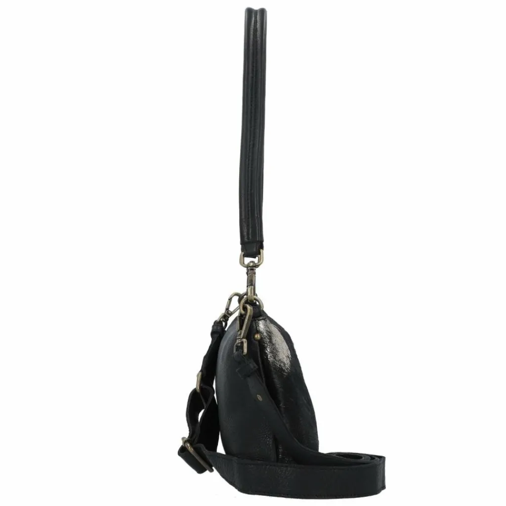 Cowboysbag Schultertaschen<Westerville Schultertasche Leder 23 cm black-gold hair on