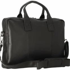 Davidoff Essentials Aktentasche Leder 40 cm Laptopfach black