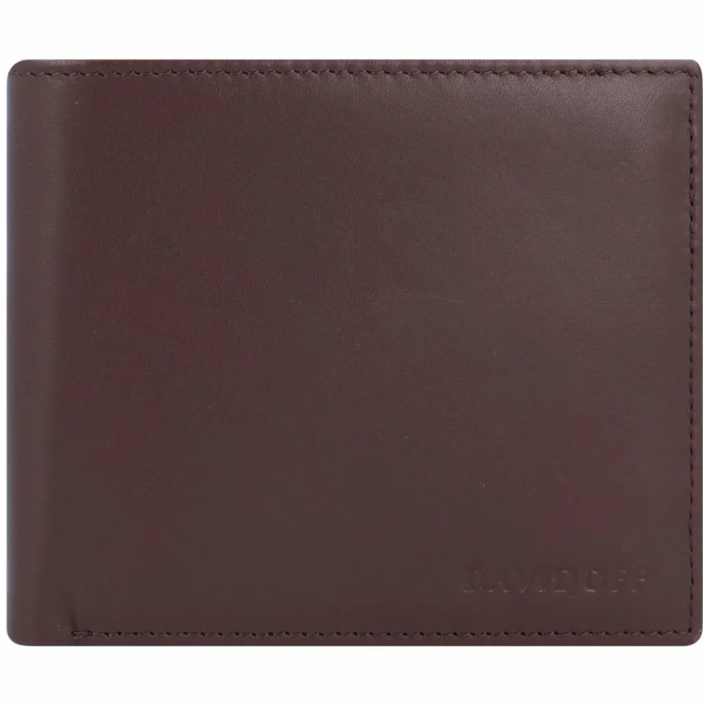 Davidoff Herrengeldbörsen Querformat<Essentials Geldbörse Leder 11,5 cm braun
