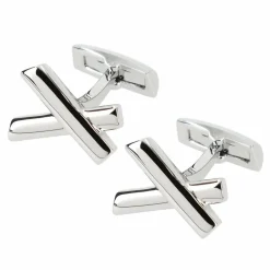 Online Davidoff Essentials Manschettenknöpfe Messing 2 cm silber