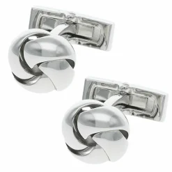 Davidoff Manschettenknöpfe<Essentials Manschettenknöpfe Messing 1.30 cm rhodium