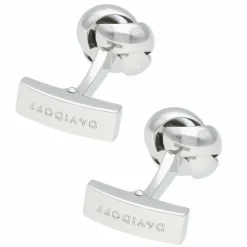 Davidoff Manschettenknöpfe<Essentials Manschettenknöpfe Messing 1.30 cm rhodium