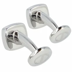 Discount Davidoff Essentials Manschettenknöpfe Messing 1 cm silber