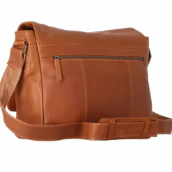 Outlet Davidoff Essentials Messenger Leder 38 cm cognac