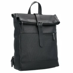 Davidoff Lederrucksäcke|Daypacks<Paris Daypack Leder 38 cm Laptopfach schwarz