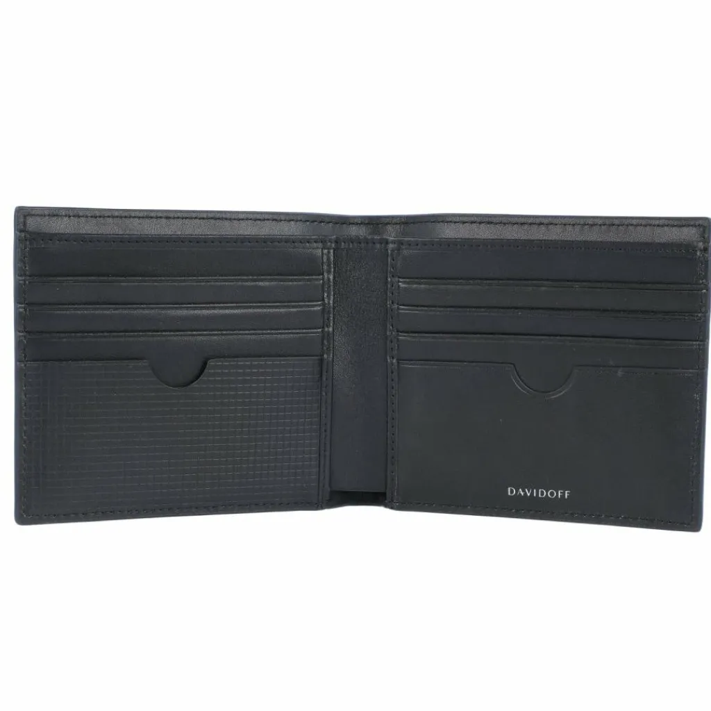 Davidoff Herrengeldbörsen Querformat<Paris Geldbörse Leder 11,5 cm schwarz