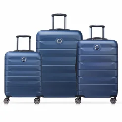 Delsey Paris Koffersets Als Hartgepäck|Koffersets 3-Teilig<Air Armour 4 Rollen Kofferset 3-teilig mit Dehnfalte nachtblau