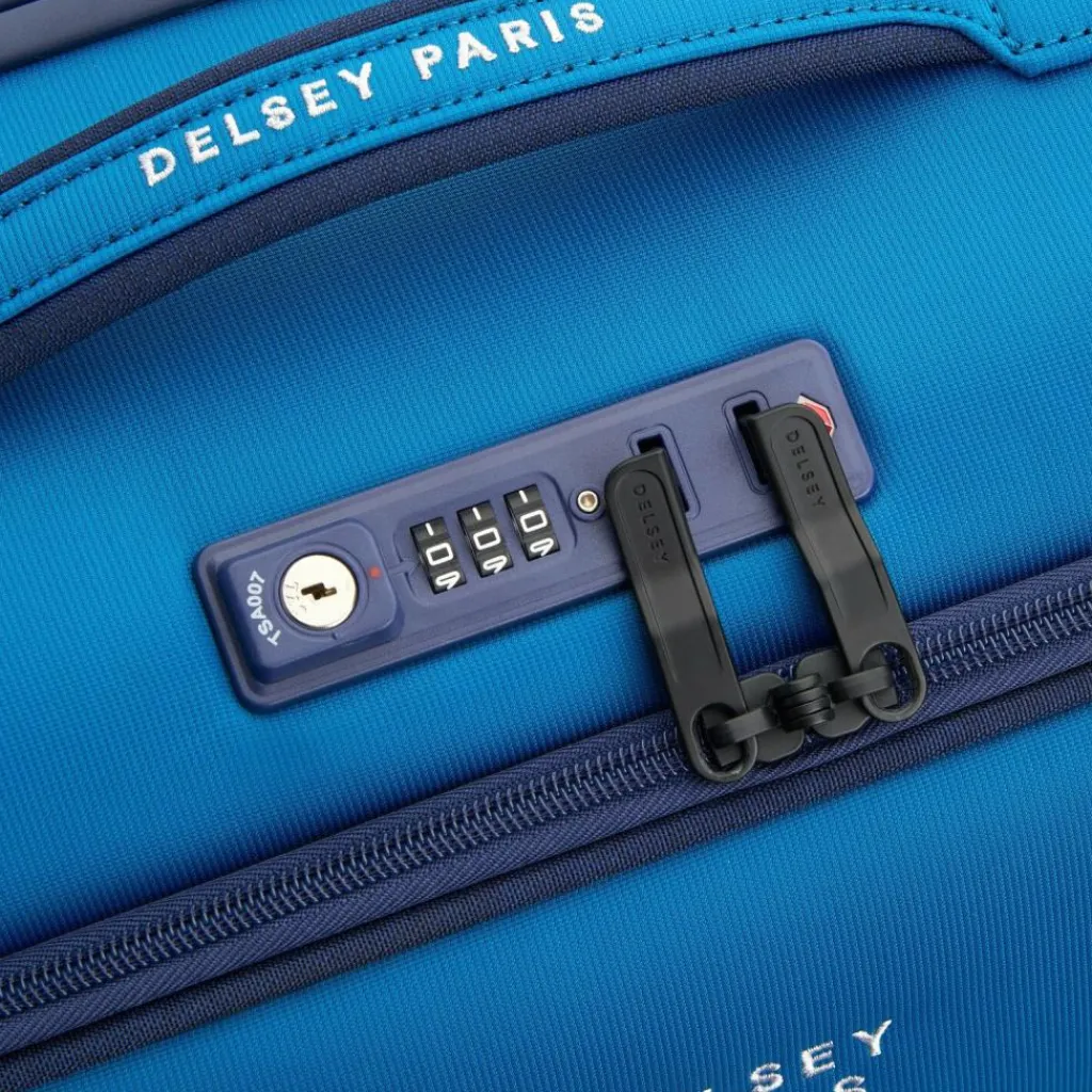 Delsey Paris Weichgepäck Kabinengepäck|4-Rollen Kabinentrolleys<Brochant 3 4 Rollen Kabinentrolley 55 cm meerblau