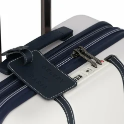 Delsey Paris Hartgepäck Kabinengepäck|4-Rollen Kabinentrolleys<Cadence 4 Rollen Kabinentrolley 55 cm mit Dehnfalte elfenbein-blau