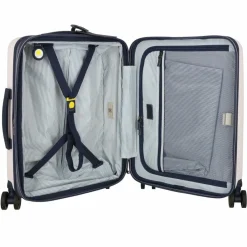 Delsey Paris Hartgepäck Kabinengepäck|4-Rollen Kabinentrolleys<Cadence 4 Rollen Kabinentrolley 55 cm mit Dehnfalte elfenbein-blau