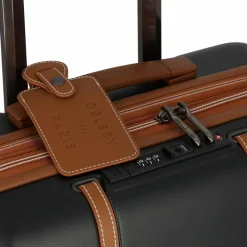 Delsey Paris Hartgepäck Kabinengepäck|4-Rollen Kabinentrolleys<Cadence 4 Rollen Kabinentrolley 55 cm mit Dehnfalte schwarz