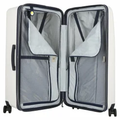 Outlet Delsey Paris Cadence 4 Rollen Trolley 80 cm mit Dehnfalte elfenbein-blau