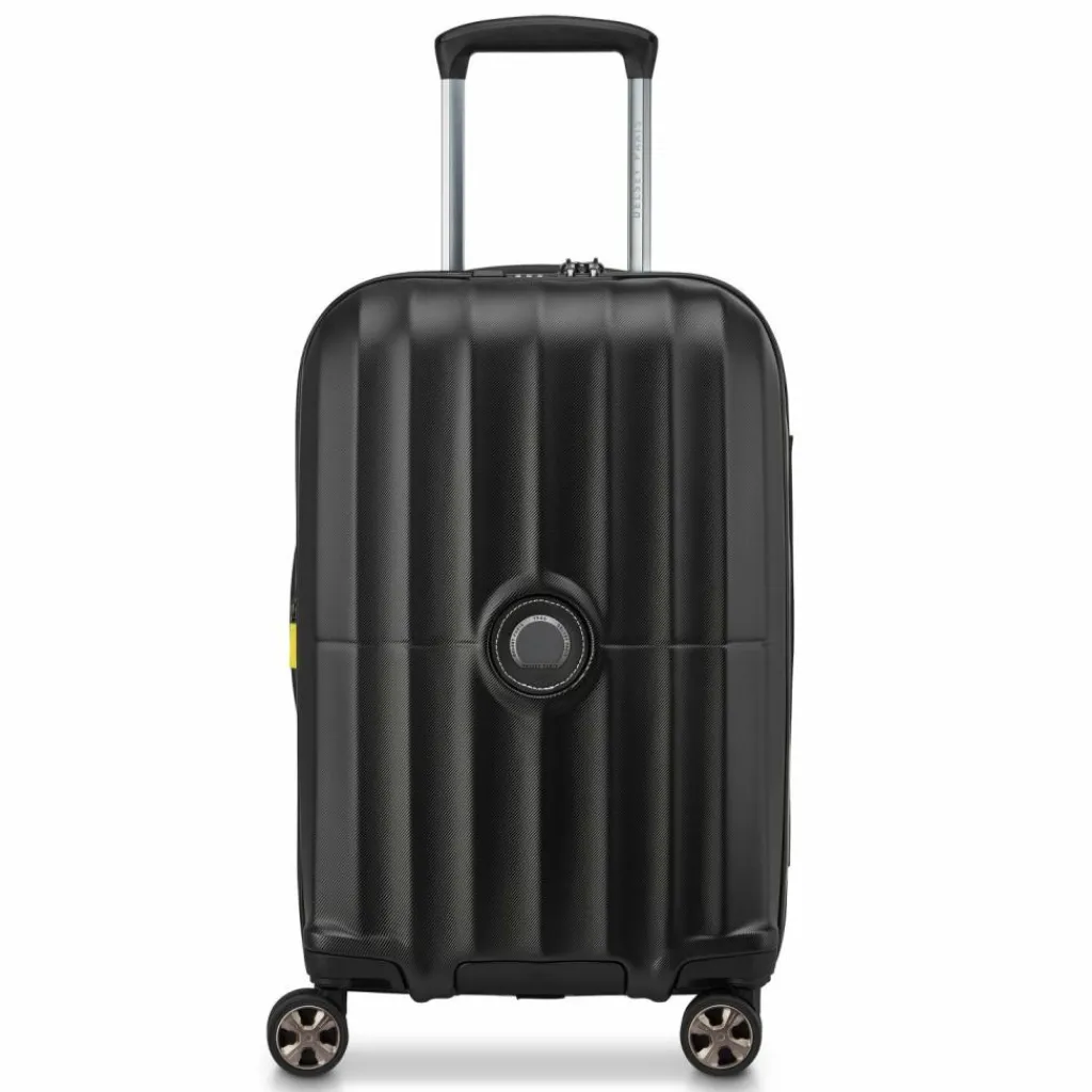 Best Delsey Paris Carrousel 2 4 Rollen Kabinentrolley 55 cm mit Dehnfalte schwarz