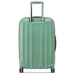 Clearance Delsey Paris Carrousel 2 4 Rollen Trolley 68 cm mit Dehnfalte sage green