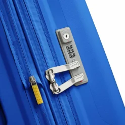 Clearance Delsey Paris Clavel 4-Rollen Trolley 83 cm mit Dehnfalte blau