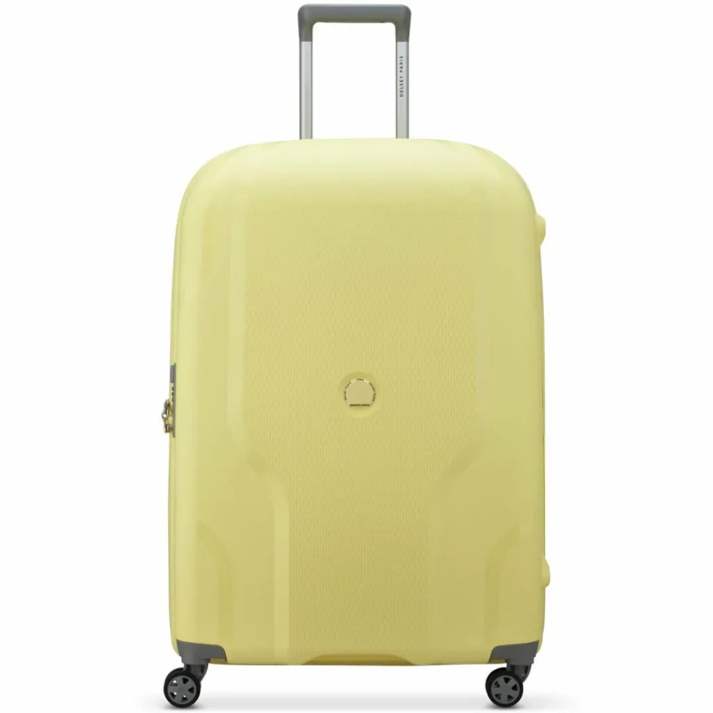 Delsey Paris 4-Rollen Koffer|Hartgepäck<Clavel 4-Rollen Trolley 76 cm mit Dehnfalte hellgelb