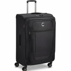 Delsey Paris Weichgepäck|4-Rollen Koffer<Helium DLX 4-Rollen Trolley 77 cm schwarz