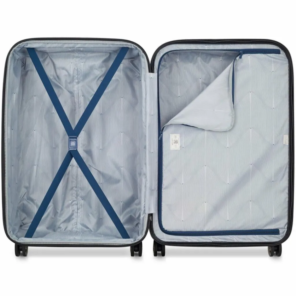 Delsey Paris Meteor 4 Rollen Trolley L 78 cm mit Dehnfalte blue