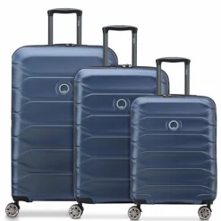 Delsey Paris Koffersets Als Hartgepäck|Koffersets 3-Teilig<Meteor 4 Rollen Kofferset 3-teilig mit Dehnfalte blue