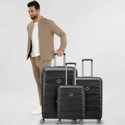 Online Delsey Paris Meteor 4 Rollen Kofferset 3-teilig mit Dehnfalte black