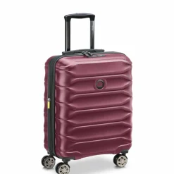 Delsey Paris Hartgepäck Kabinengepäck|4-Rollen Kabinentrolleys<Meteor 4 Rollen Kabinentrolley 55 cm mit Dehnfalte bordeaux