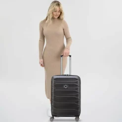 Delsey Paris Meteor 4 Rollen Trolley 68 cm mit Dehnfalte