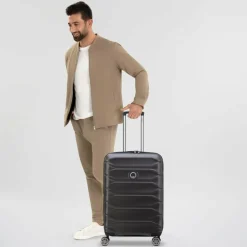 Delsey Paris Meteor 4 Rollen Trolley 68 cm mit Dehnfalte