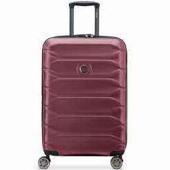 Delsey Paris Hartgepäck|4-Rollen Koffer<Meteor 4 Rollen Trolley 68 cm mit Dehnfalte bordeaux
