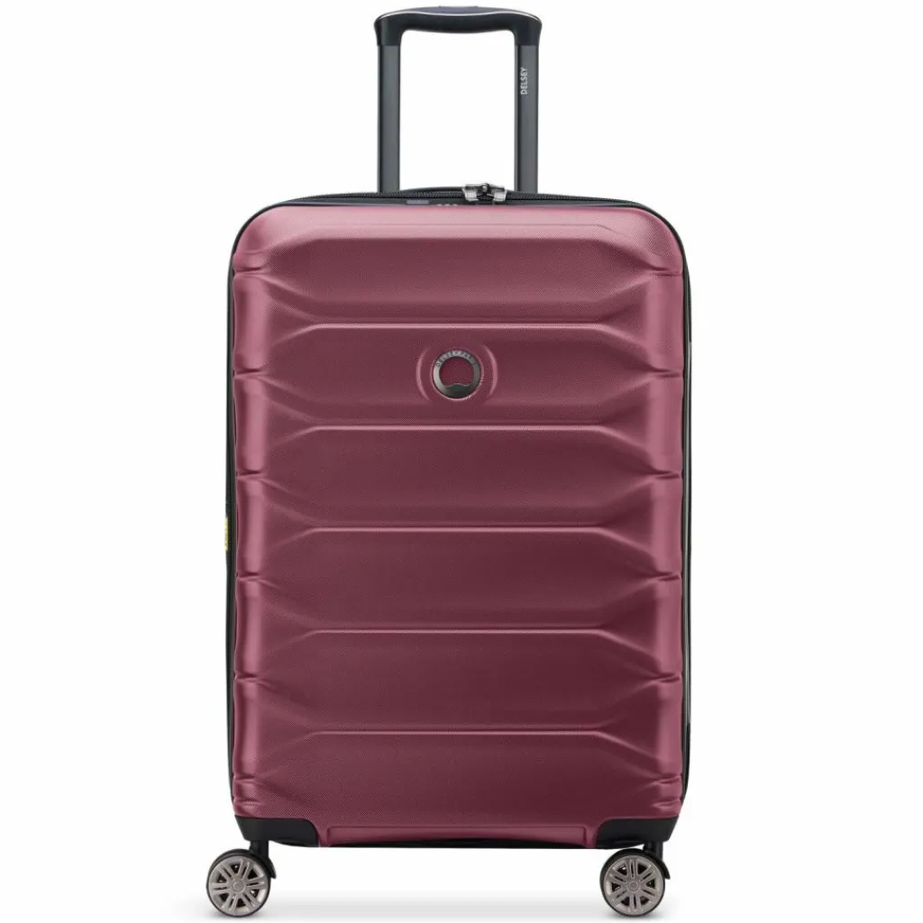 Delsey Paris Hartgepäck|4-Rollen Koffer<Meteor 4 Rollen Trolley 68 cm mit Dehnfalte bordeaux