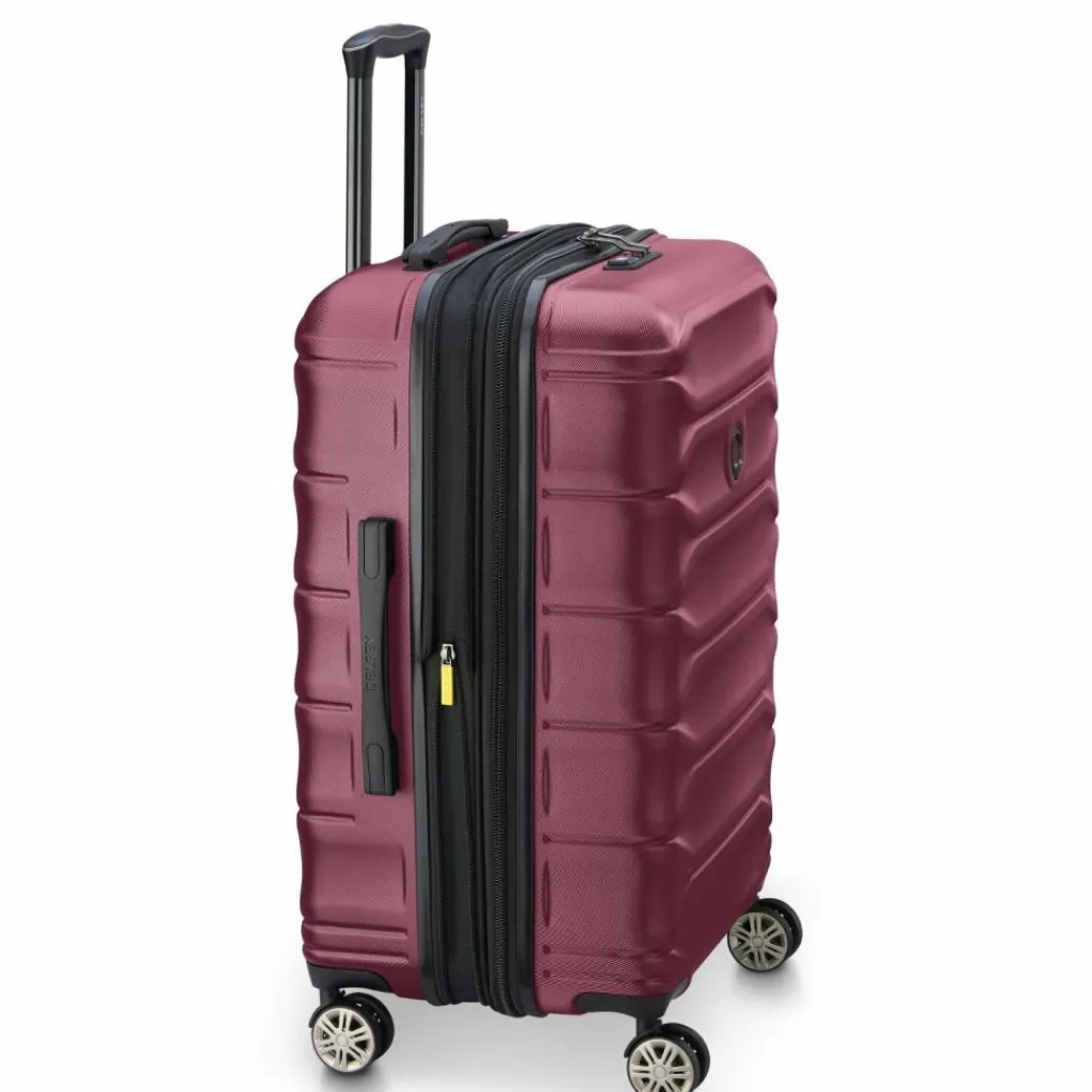 Delsey Paris Hartgepäck|4-Rollen Koffer<Meteor 4 Rollen Trolley 68 cm mit Dehnfalte bordeaux