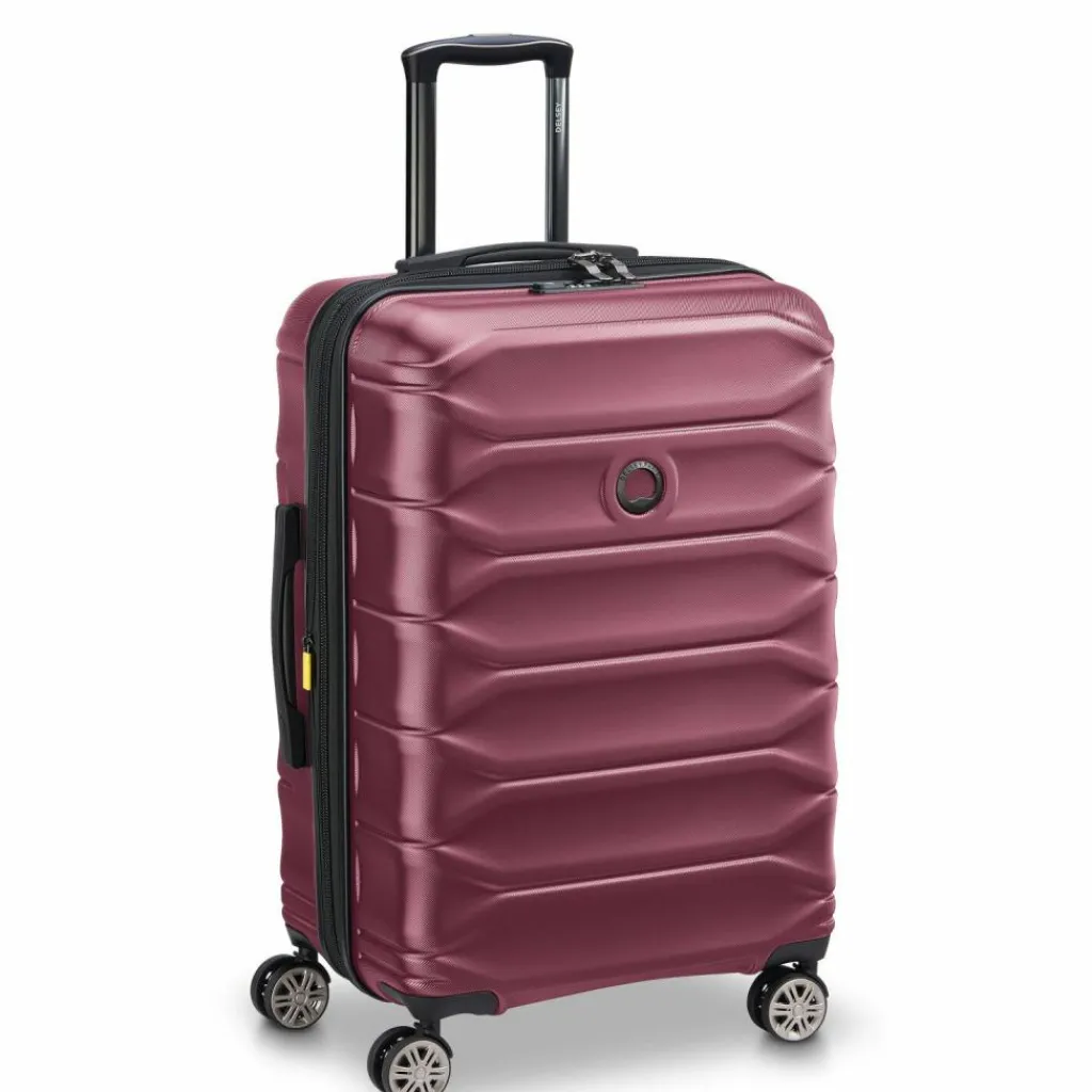 Delsey Paris Hartgepäck|4-Rollen Koffer<Meteor 4 Rollen Trolley 68 cm mit Dehnfalte bordeaux