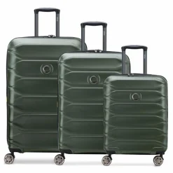 Delsey Paris Koffersets Als Hartgepäck|Koffersets 3-Teilig<Meteor 4 Rollen Kofferset 3-teilig mit Dehnfalte olive