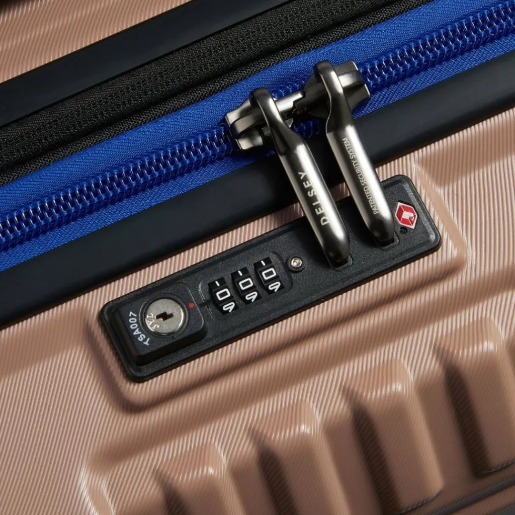 Delsey Paris Rempart 4-Rollen Trolley 55 cm mit Dehnfalte beige