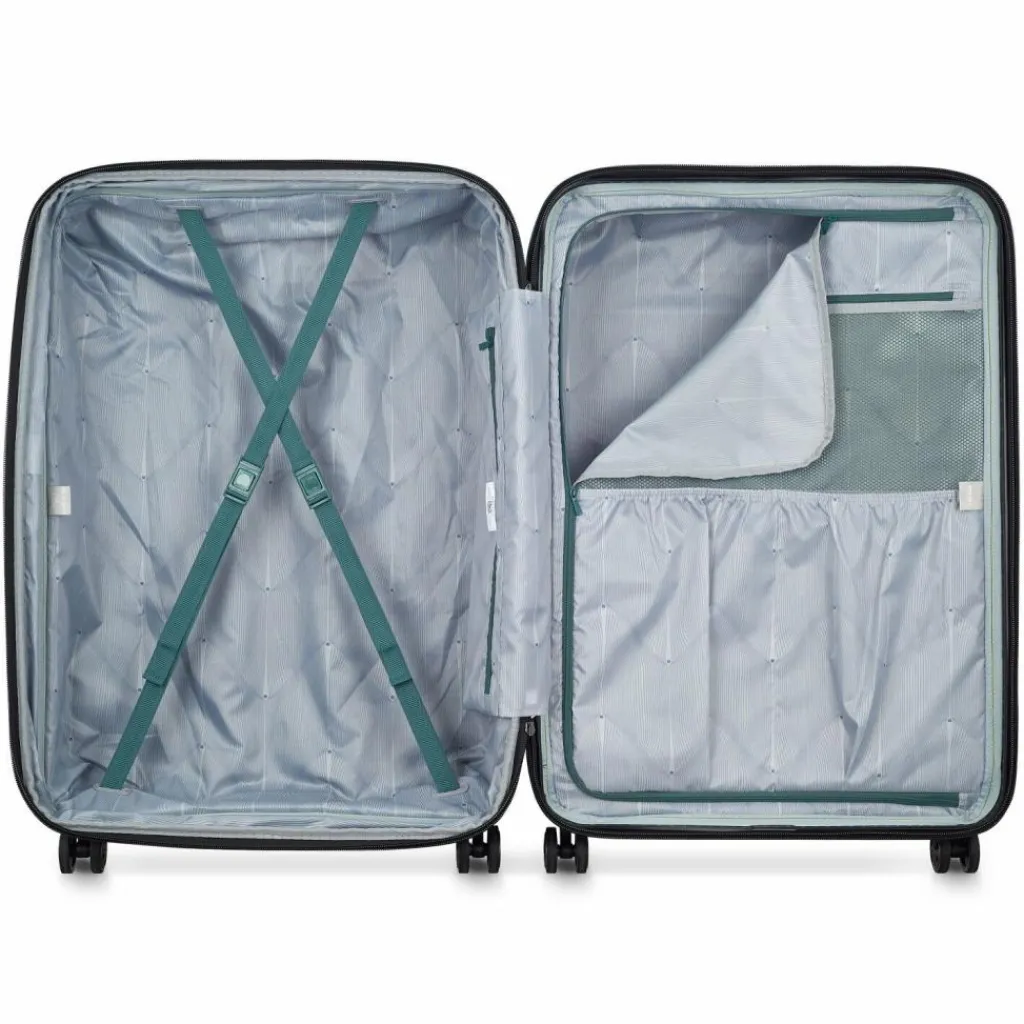 Delsey Paris Hartgepäck|4-Rollen Koffer<Shadow 5.0 4 Rollen Trolley 82 cm mit Dehnfalte grün