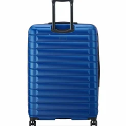 Clearance Delsey Paris Shadow 5.0 4 Rollen Trolley 82 cm mit Dehnfalte blau