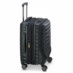 Delsey Paris Hartgepäck Kabinengepäck|4-Rollen Kabinentrolleys<Shadow 5.0 4-Rollen Kabinentrolley 55 cm Laptopfach mit Dehnfalte schwarz