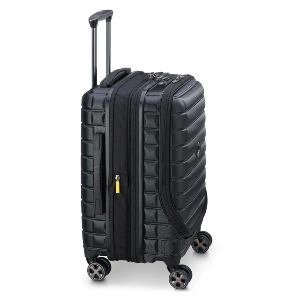 Delsey Paris Hartgepäck Kabinengepäck|4-Rollen Kabinentrolleys<Shadow 5.0 4-Rollen Kabinentrolley 55 cm Laptopfach mit Dehnfalte schwarz