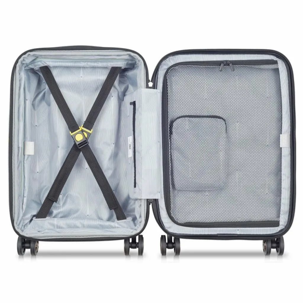 Delsey Paris Hartgepäck Kabinengepäck|4-Rollen Kabinentrolleys<Shadow 5.0 4-Rollen Kabinentrolley 55 cm Laptopfach mit Dehnfalte schwarz